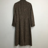 Peruvian Connection Brown Single-Breasted Long Coat