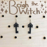 Brigh the Witch "Keys" Black Acrylic Earrings