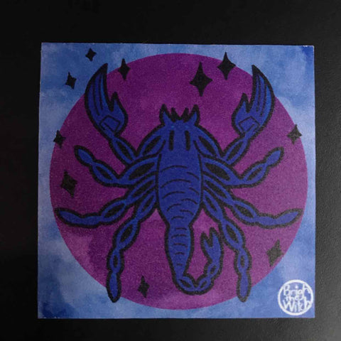 Brigh the Witch Scorpio Zodiac Sticker