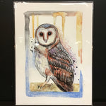 Cruz Illustrations "Barn Owl" 9x12 Signed Art Print