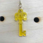 Brigh the Witch "Keys" Yellow Acrylic Earrings