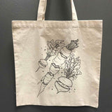 Rachel Feirman "Space Roots!" Tote Bag, Natural