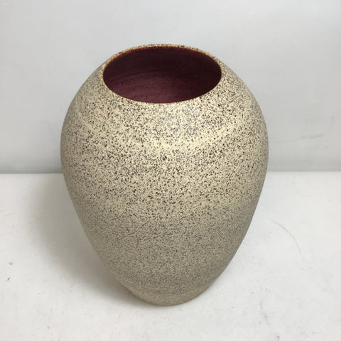 Locally Made A. Hoffstaetter Pink & Tan Vase