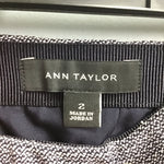 Ann Taylor Blue & White Pencil Skirt