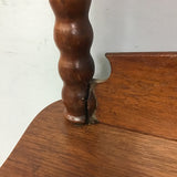 Antique Solid Walnut 6-Tier Writing Desk