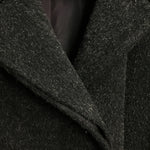 Jones New York Black/Grey Single-Breasted Coat