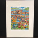 Andrea Strongwater "Ithaca Farmers Market" 8x10 Print in 12x16 Matting