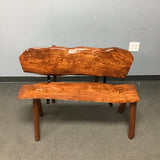 Locally Made J.P. Livedge Solid Ash Indoor/Outdoor Bench
