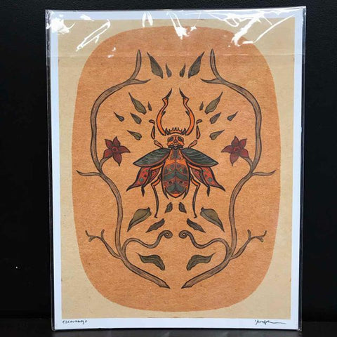 Yen Ospina "Escarabajo" 8.5x11 Signed Art Print