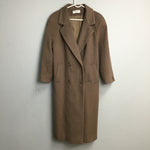 Vintage Forecaster of Boston Tan Wool Double-Breasted Long Coat
