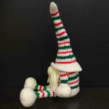 Mama Hatsy Medium Holiday Striped Crochet Gnome