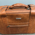 2pc. World Traveler Brown Vinyl Luggage Set