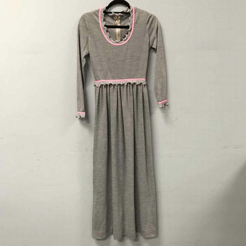 Vintage Ain R Jr Grey & Pink Maxi Dress