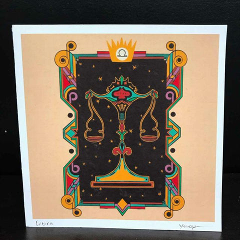Yen Ospina "Libra Zodiac Light" Greeting Card