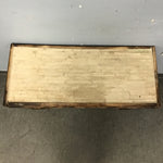 Custom Rustic Pine & Plaster Side Table