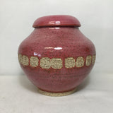 Locally Made A. Hoffstaetter Pink Ceramic Urn