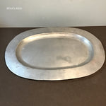 Large Vintage Lead-Pewter Serving Platter