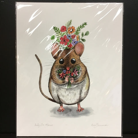 Cruz Illustrations "Andy the Mouse" 11x14 Signed Art Print