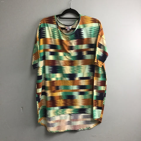 Multi-color LuLaRoe Shirt with Elbow Length Sleeves