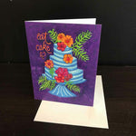 Andrea Strongwater "Eat Cake" 4.25x5.5 Note/Greeting Card