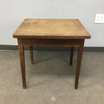 Medium Stained Wooden Side Tables with Rotating Top