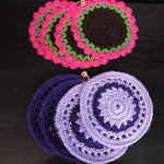Mama Hatsy Set of 4 Crochet Coasters