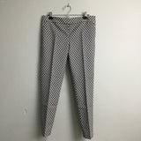 Blue & White Geo Print Slacks