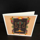 Yen Ospina "Libra Zodiac Light" Greeting Card