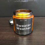 Lavender in Luxe 4oz "Sweater Weather" Candle in Amber Glass Jar