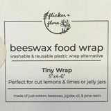 Flicker & Flora Beeswax Food Wrap, Tiny Wrap