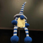 Mama Hatsy Large Blue & Light Blue Crochet Gnome