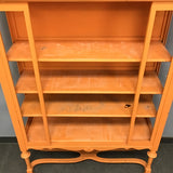 Upcycled Shabby Chic Vintage Orange Wooden 4-Tier Shelf