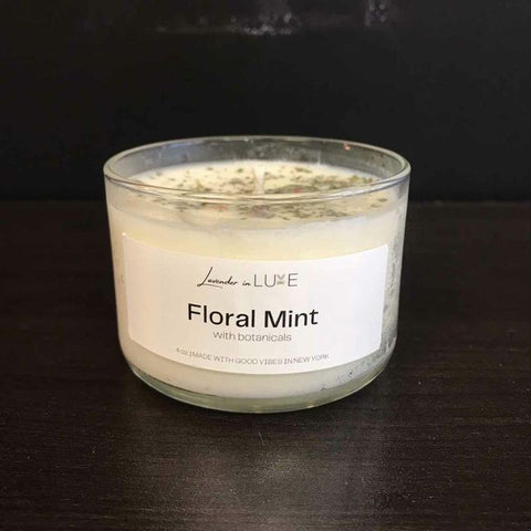 Lavender in Luxe 4oz "Floral Mint" Botanical Candle