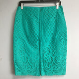 Ann Taylor Loft Aqua Midi Skirt