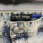 Hyper Denim Acid Wash Slim Fit Zipper Ankle Jeans