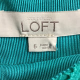 Ann Taylor Loft Aqua Midi Skirt