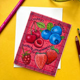 Rachel Feirman "Mixed Berries" Greeting Card