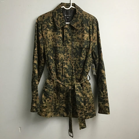 New With Tags! INC Green Camo Print Jacket