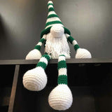 Mama Hatsy Large Green & White Crochet Gnome