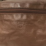 Vintage Brown Leather Dopp Kit/Shaving Bag