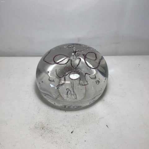 Glass "Love You" Paperweight