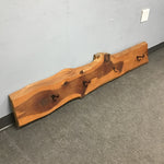 Rustic Solid Live Edge Pine Coat Rack