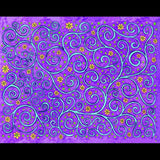 Andrea Strongwater "Swirls on Pale Blue on Purple" Magnet