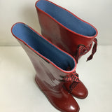 Marc Jacobs Red Knee High Block Heel Rain Boots