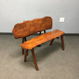Locally Made J.P. Livedge Solid Ash Indoor/Outdoor Bench