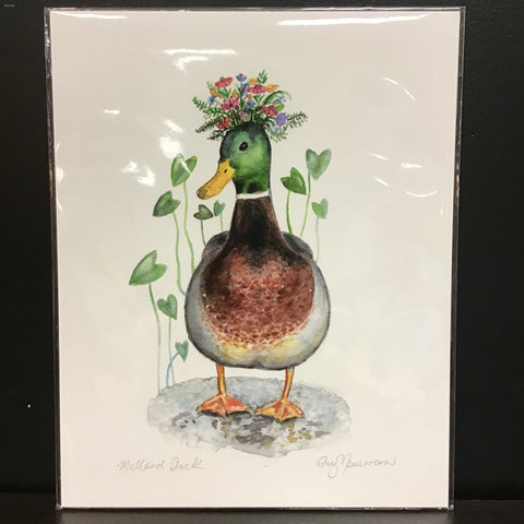 Cruz Illustrations "Mallard Duck" 8x10 Signed Art Print