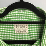 PD&C Green & White Plaid Button-Up