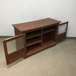 Modern Faux-Cherry Laminate Entertainment Stand