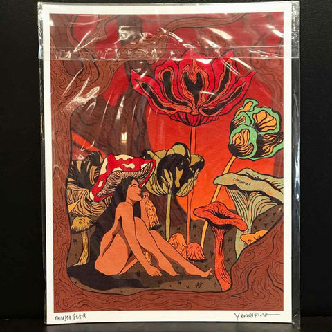 Yen Ospina "Mujer Seta" 8.5x11 Signed Art Print