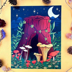 Rachel Feirman "Enchanted Tree Trunk" 8x10 Digital Art Print
